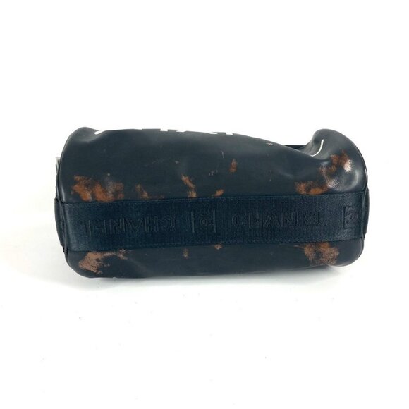 CHANEL Sports CC CC Mark logo bag Shoulder Bag rubber Black/White - Picture 6 of 15